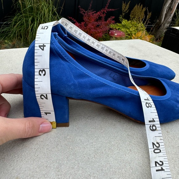 L’intervalle ballet mini heel blue suede and leather with square toe size EU 39 - Picture 8 of 10
